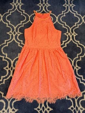 Trina Turk Papaya Joanne Lace Dress